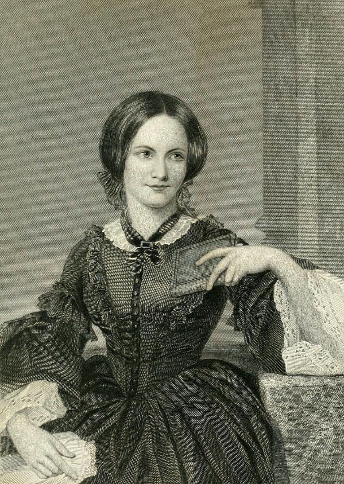 engraving of Charlotte Bronte from the 1870s