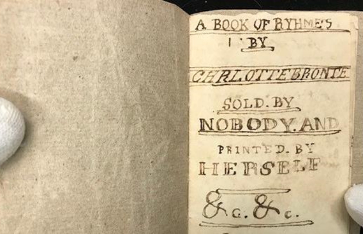 Charlotte Brontë miniature book of poetry