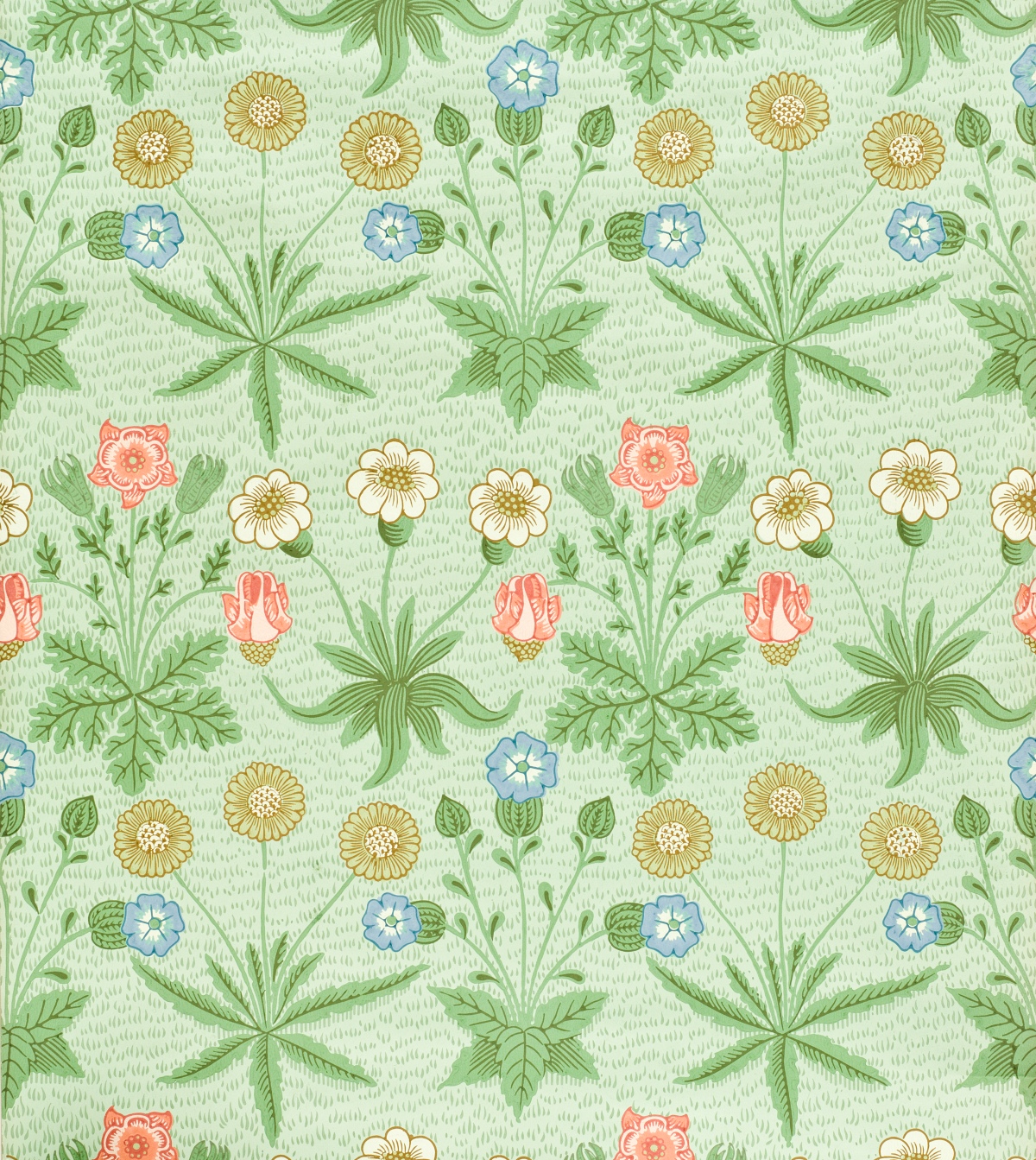 1860s Daisy wallpaper by William Morris