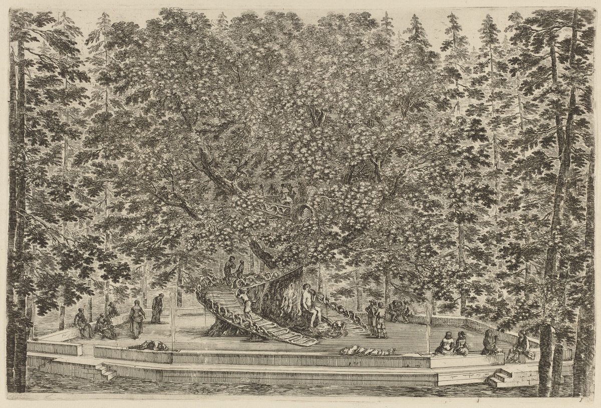 The Inhabitied Tree depicted in a 1653 etching