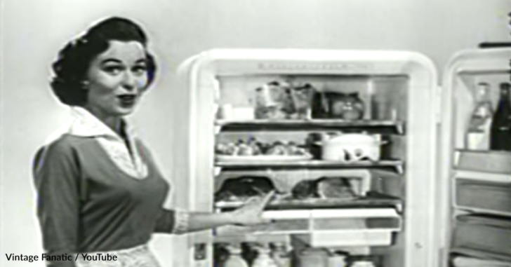 olden day fridge