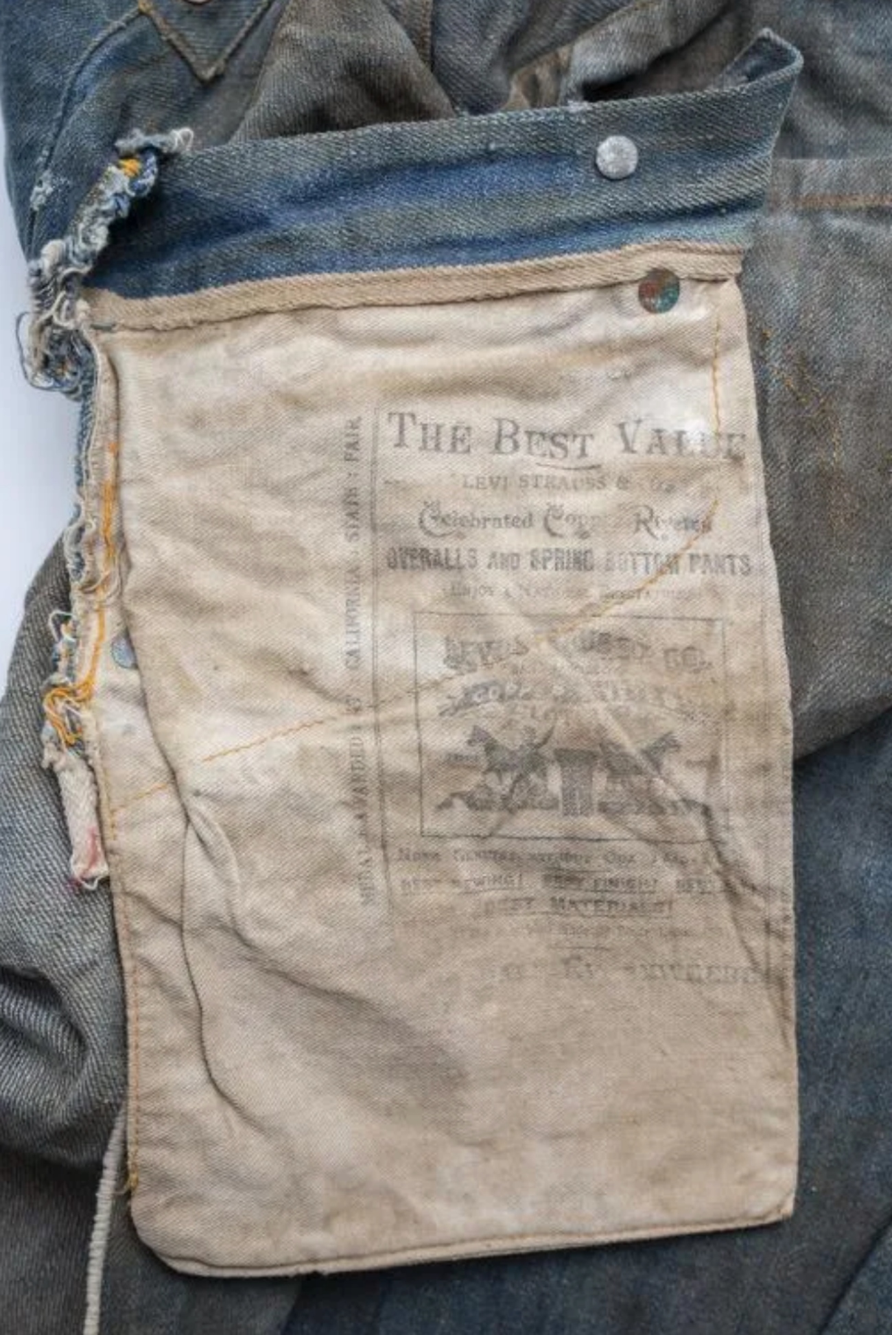 Levi's from 19th Century Auctioned for Record Price | Dusty Old Thing