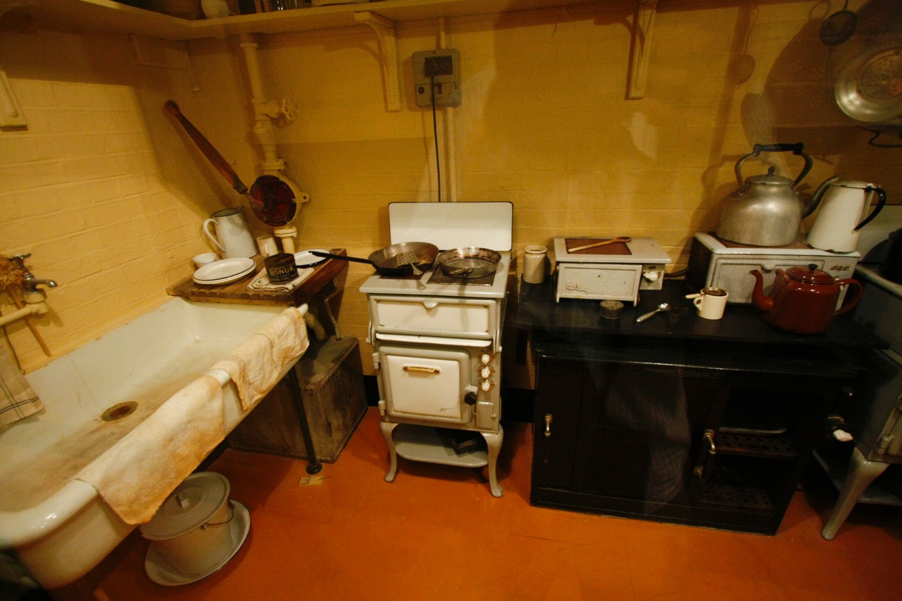 Churchill bunker kitchen
