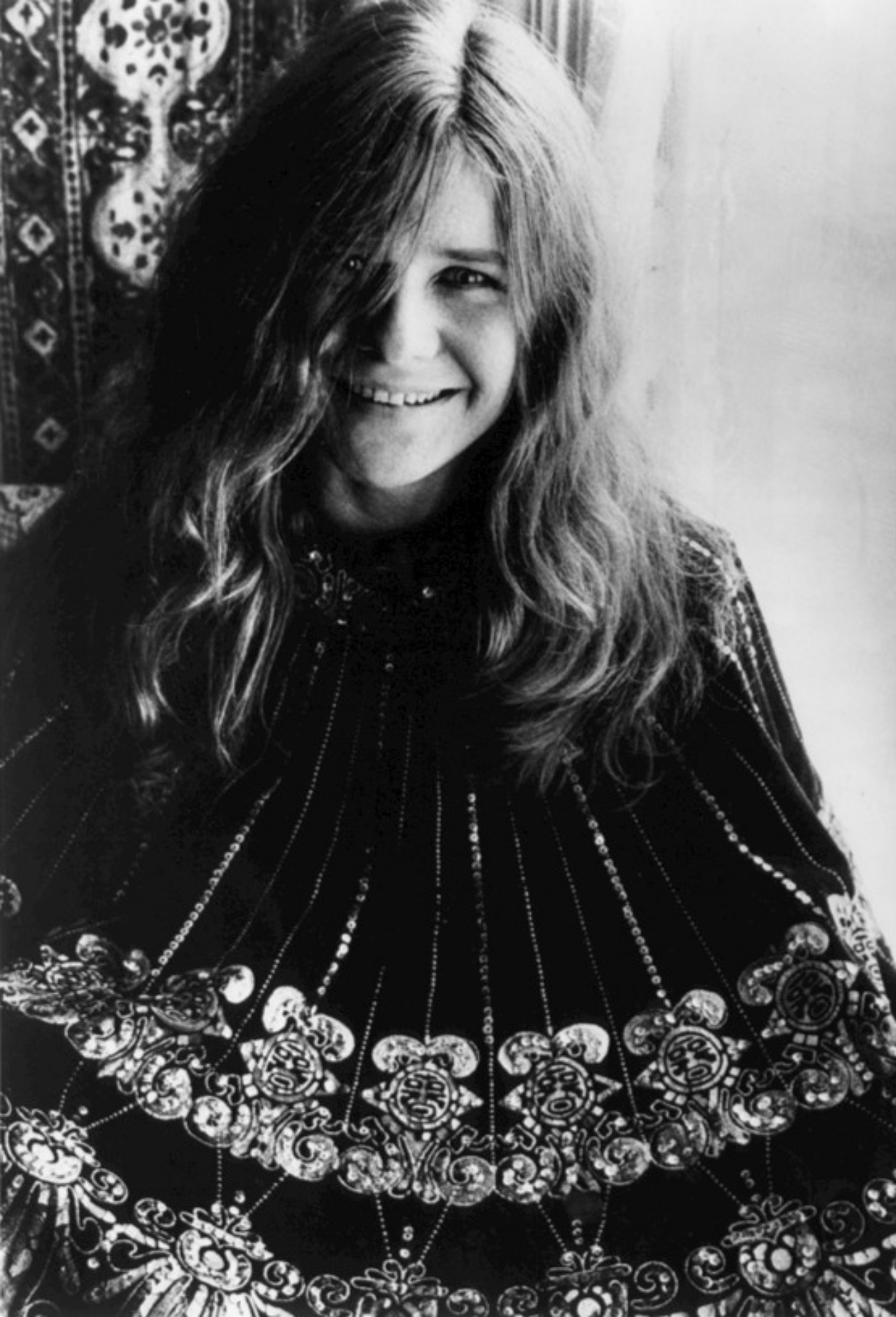 Janis Joplin wearing a cape 1969
