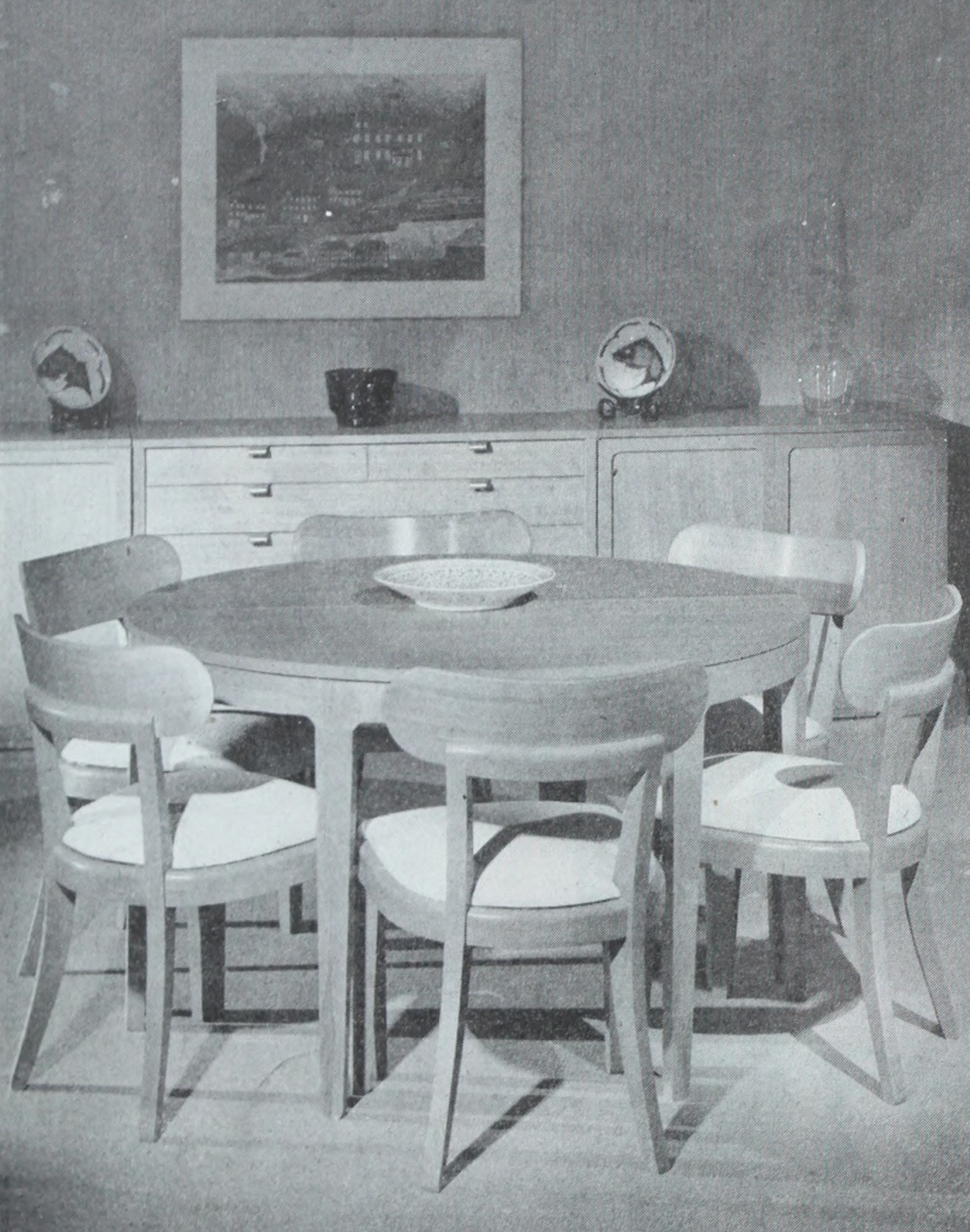 Drexel table and chairs 1948