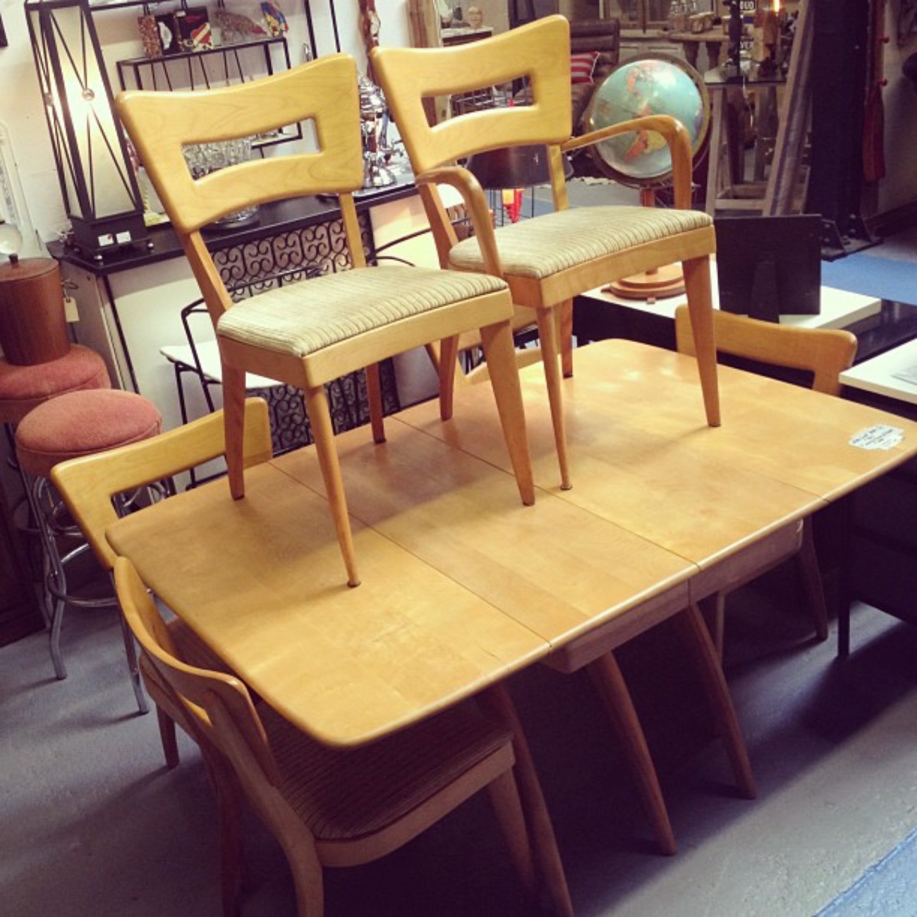 Heywood Wakefield table and chairs