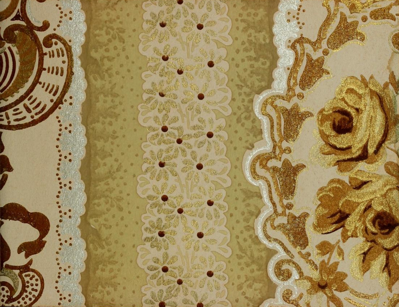 vintage wallpaper sample with dots