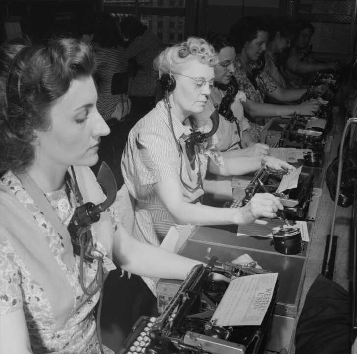 Telephone Operators Over the Years Dusty Old Thing