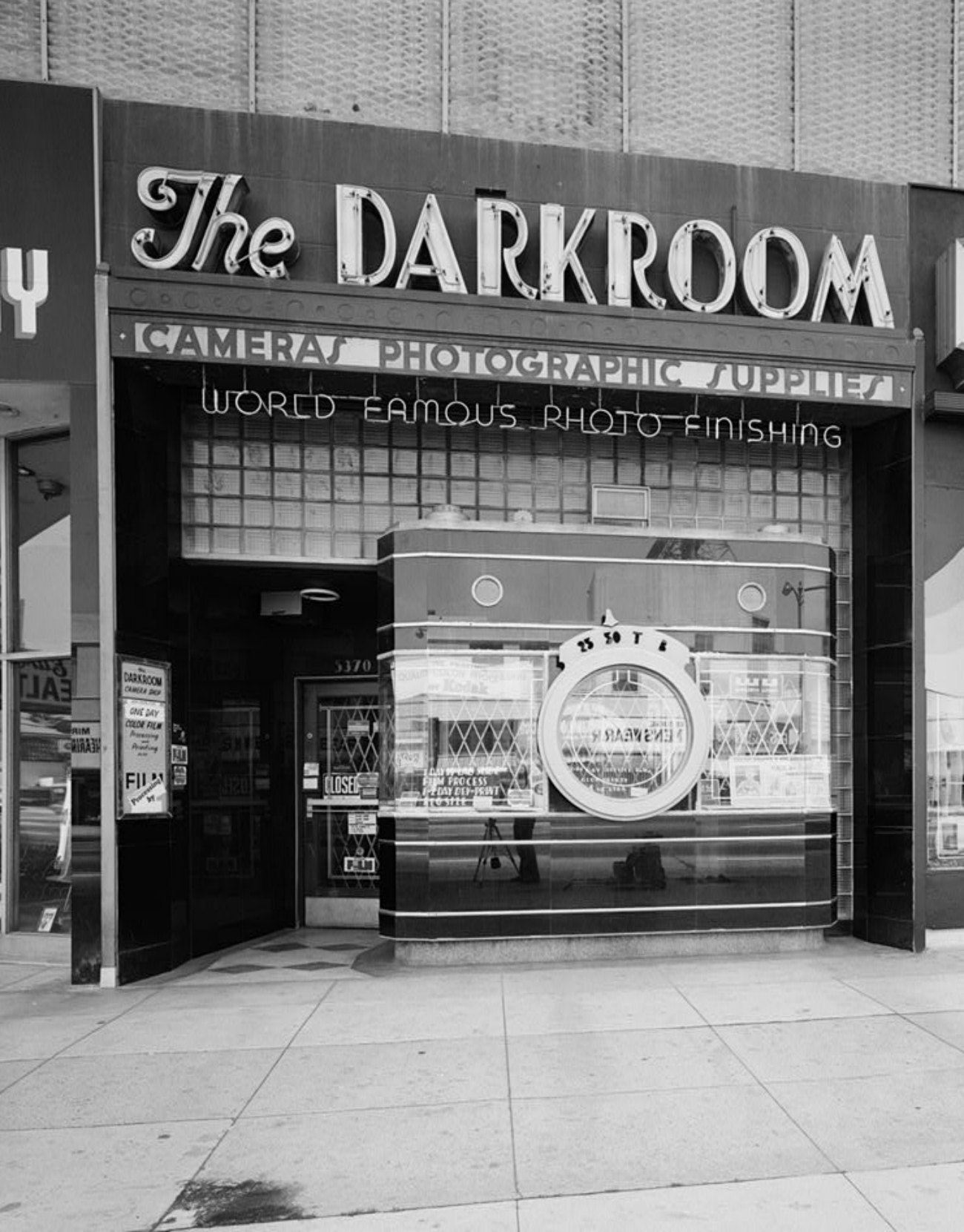 The Darkroom photographed in the 1970s