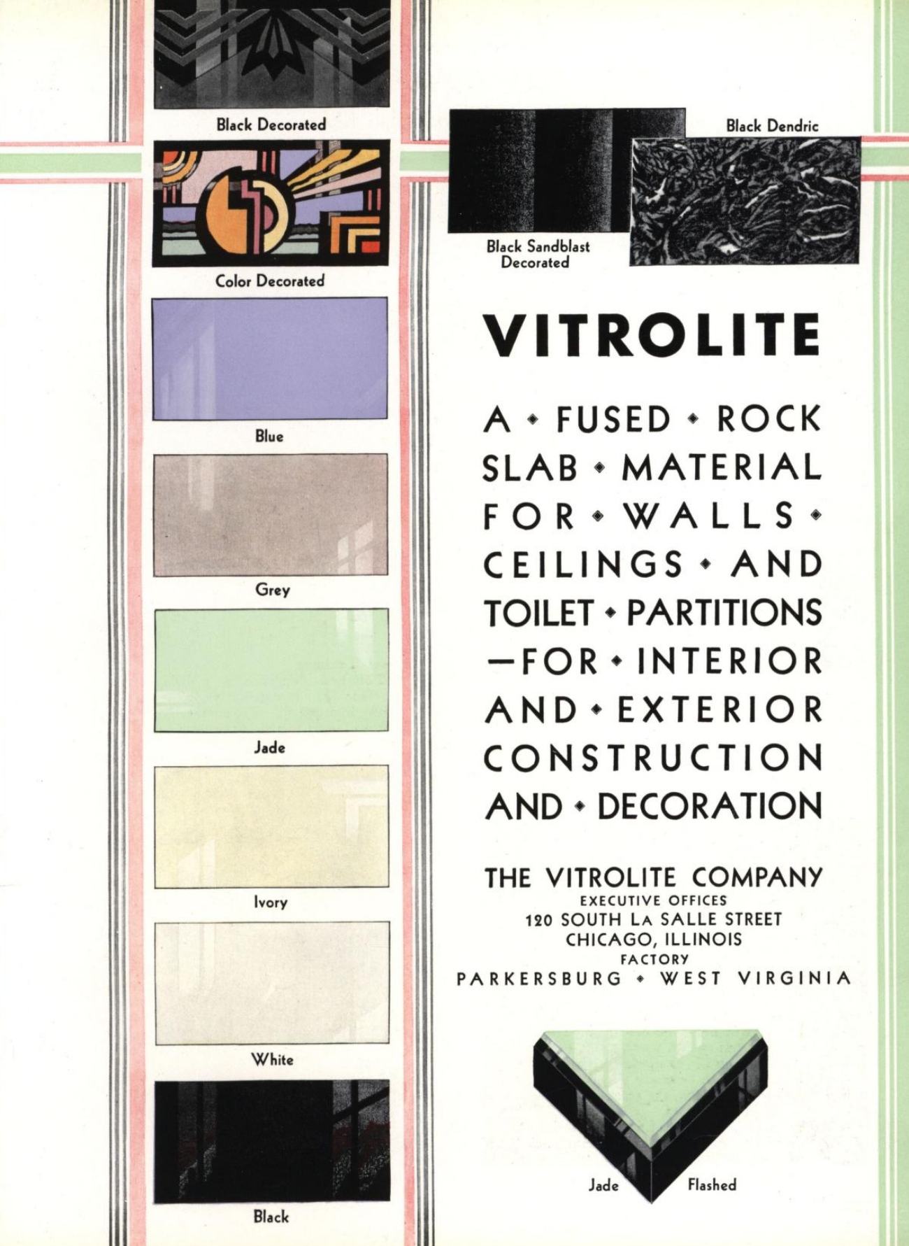 1931 Vitrolite Catalog