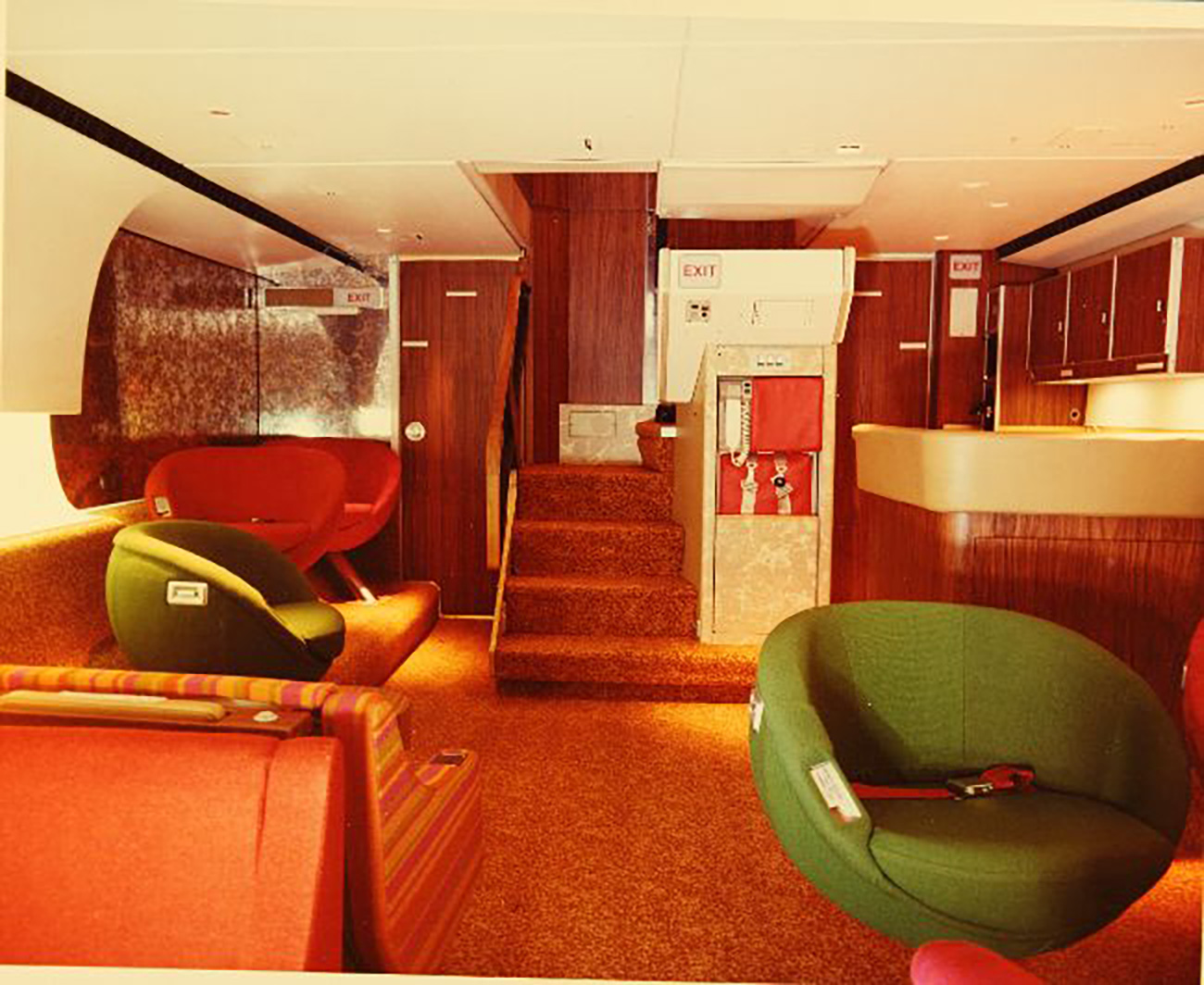 1970s Lounge on a Lockhead Tristar jet