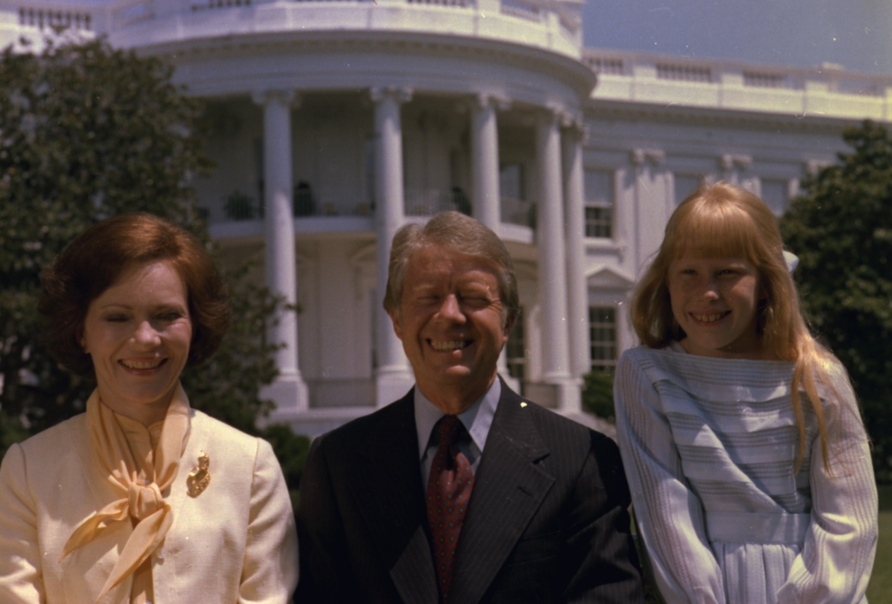 Jimmy Carter with Wife Rosalynn and daughter Amy