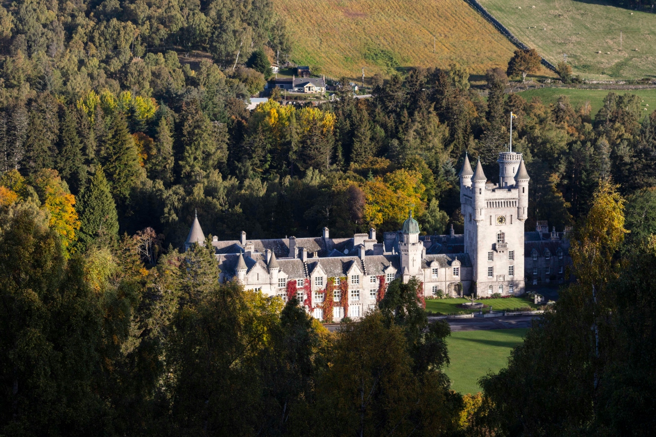 Modern Balmoral Castle as Seen from Above