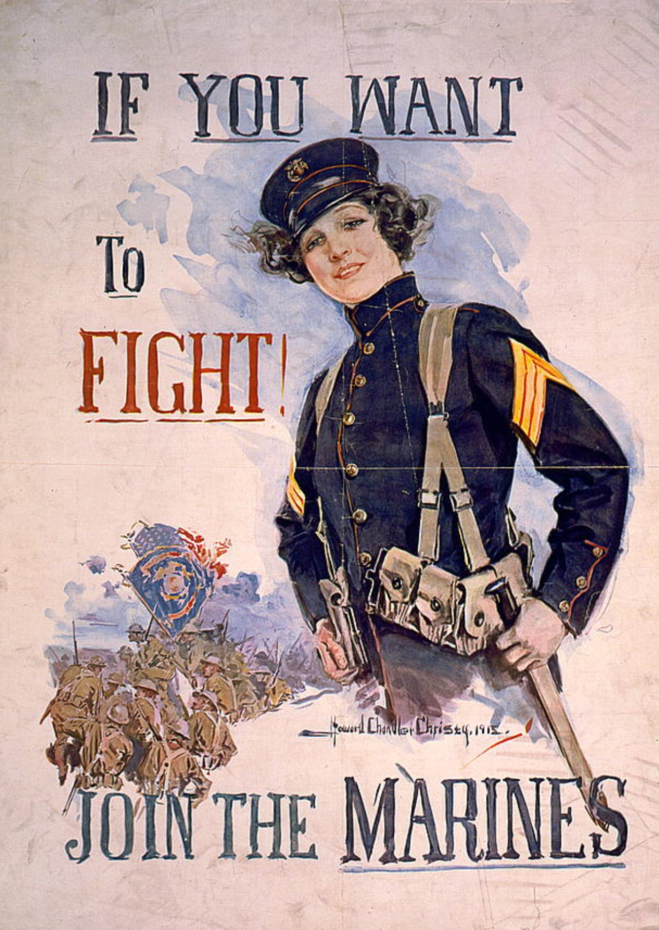 WWI Marines Women poster 