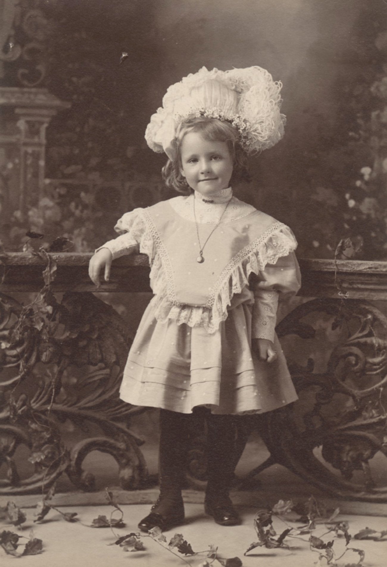 Young Girl in Gigot Sleeves Date Unknown