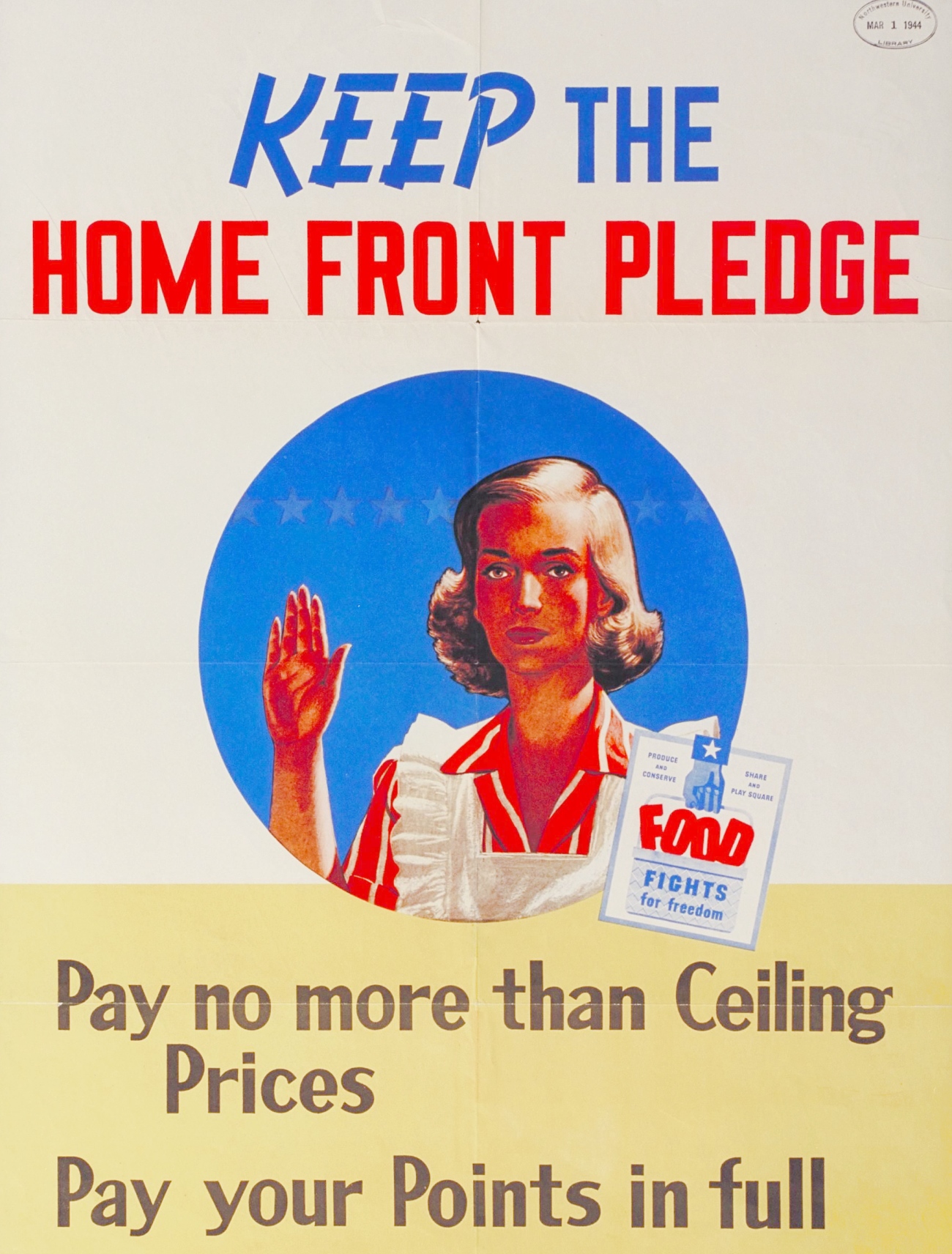 1944 OPA Ceiling Price Pledge Poster