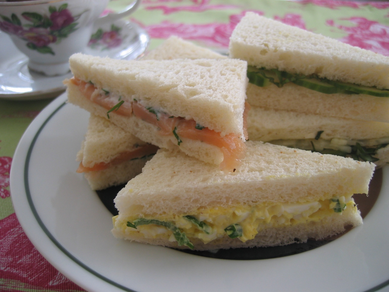 Tea Sandwiches on Plate