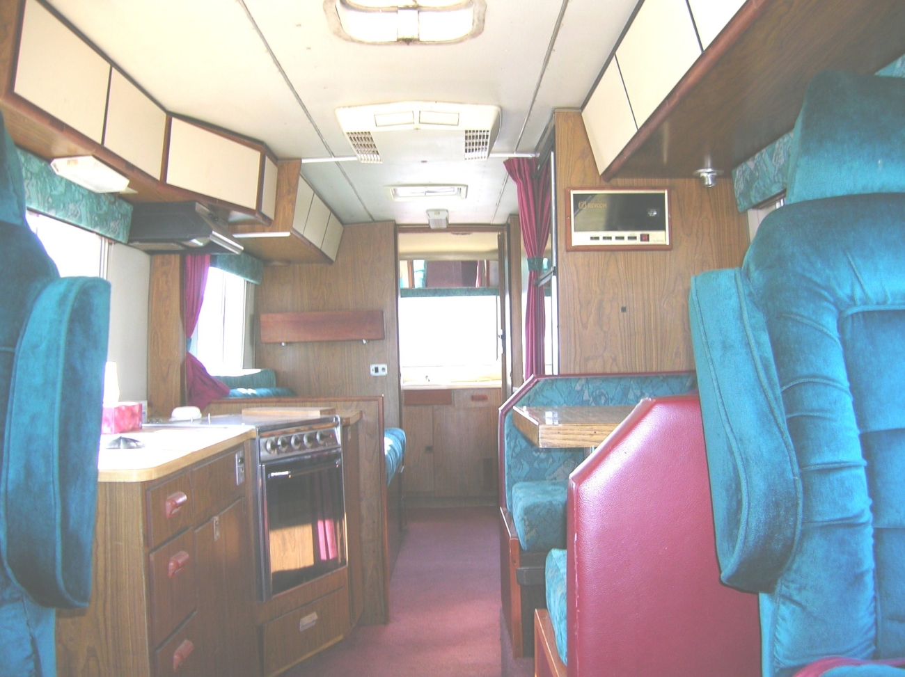 1980s Velour RV Interior