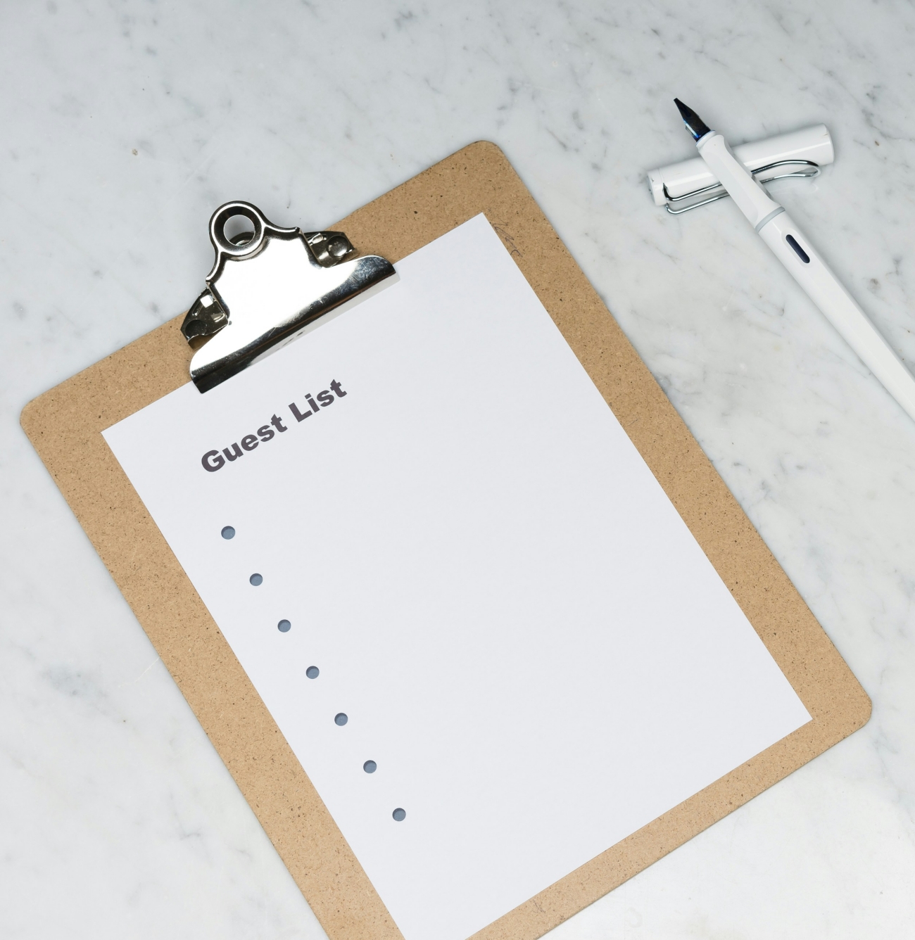 Guest List Clipboard