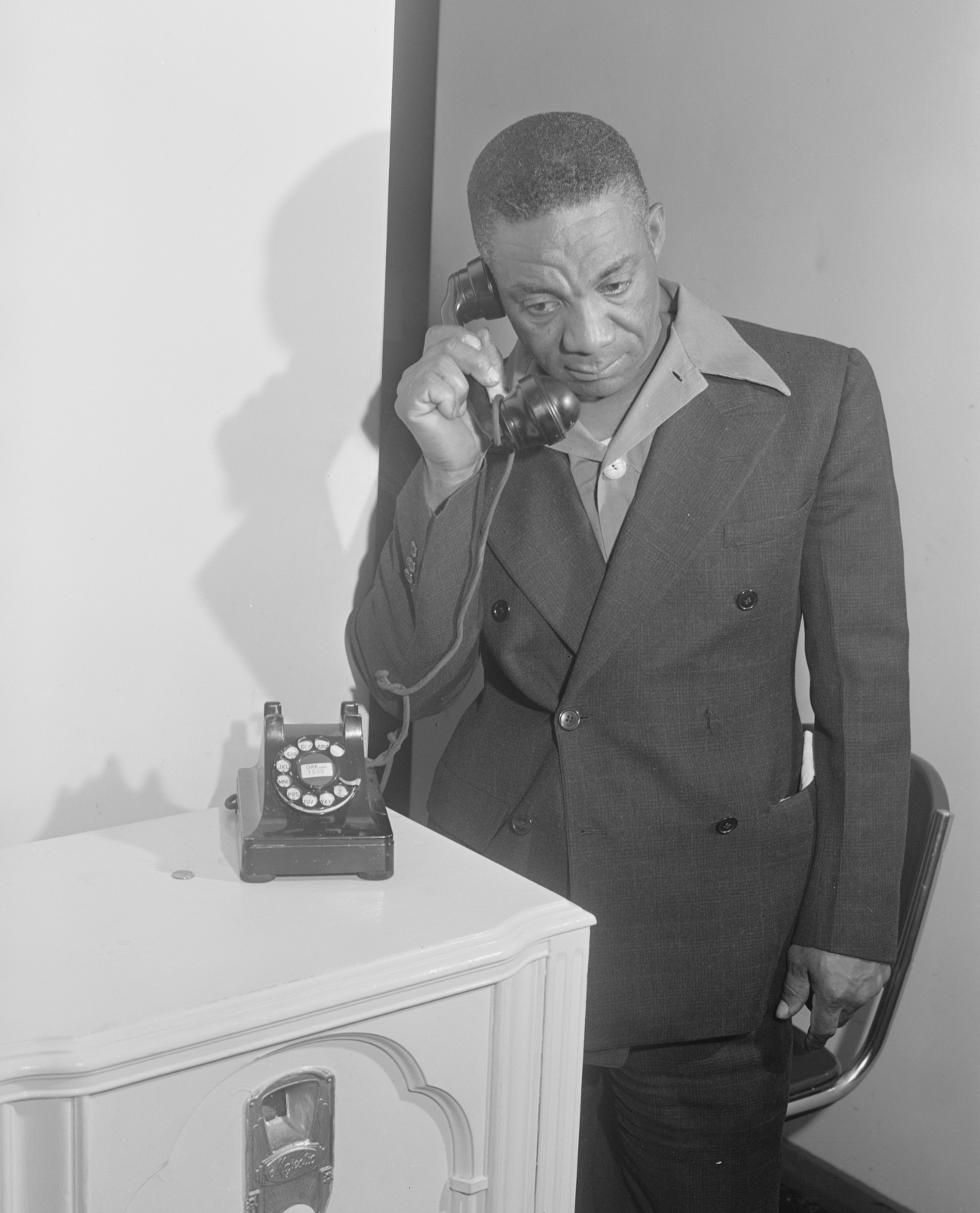 Man on Phone 1940s
