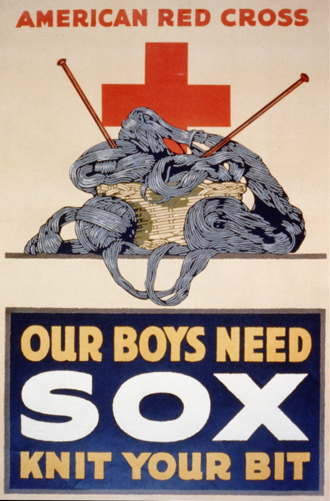 WWI Knit Your Bit Poster