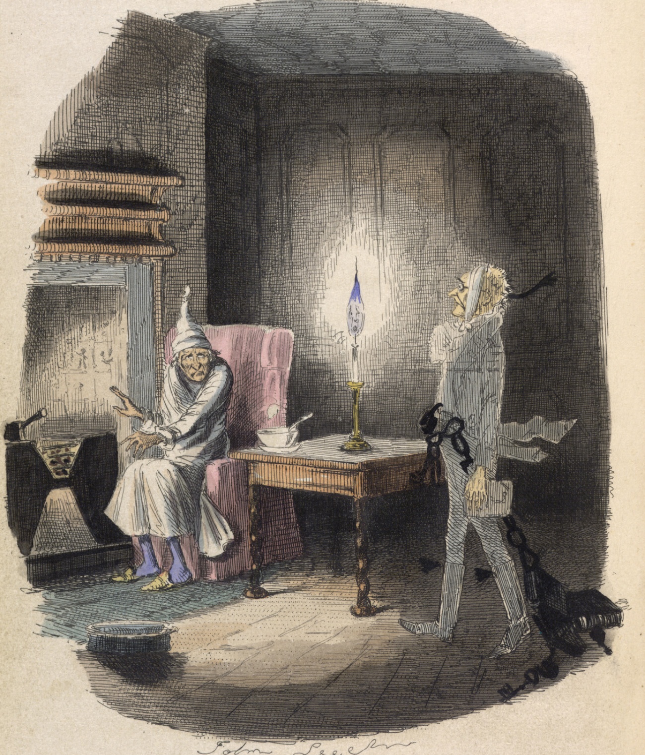Scrooge and Marley's Ghost
