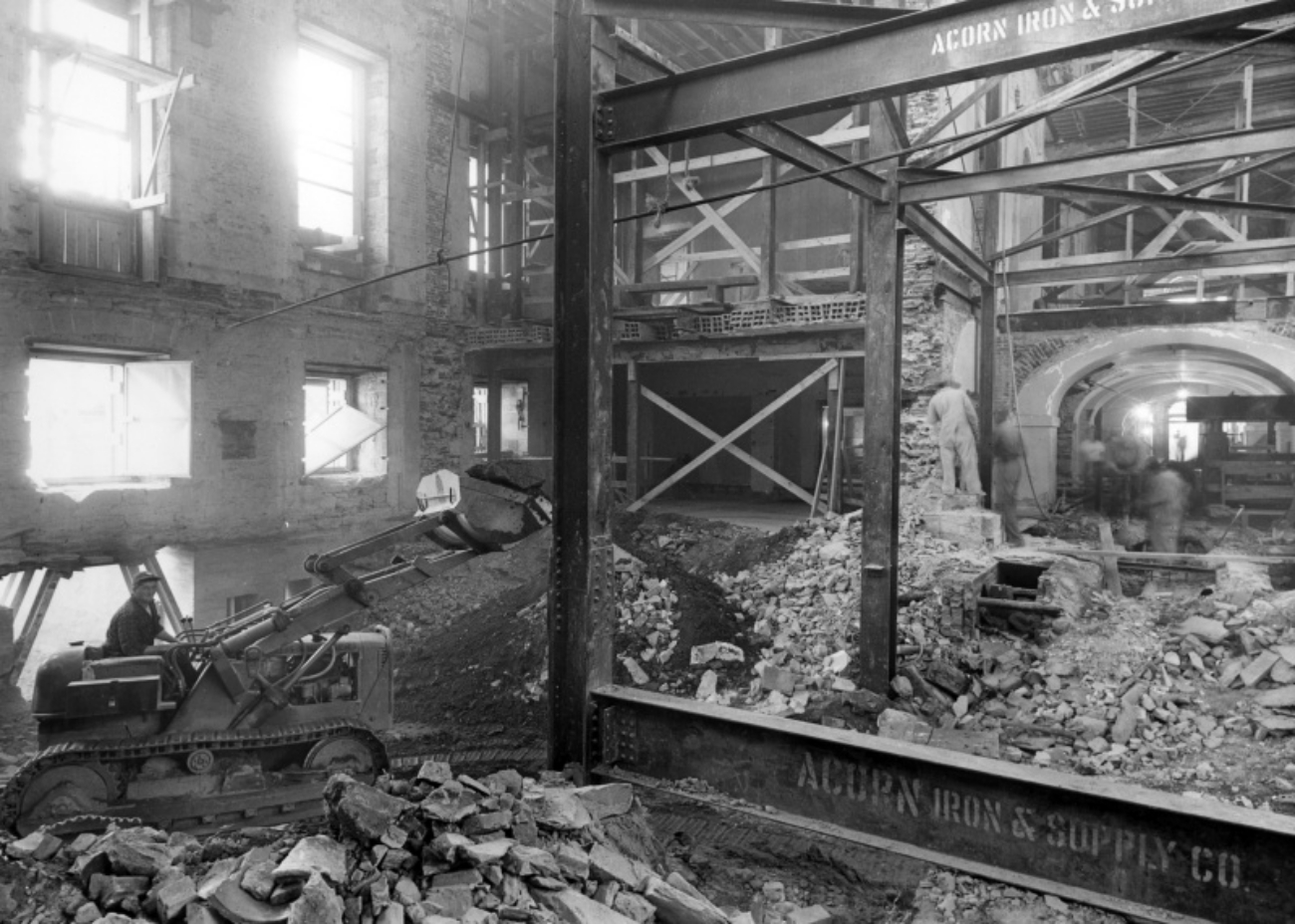 White House Bare Bones During 1950 Renovation