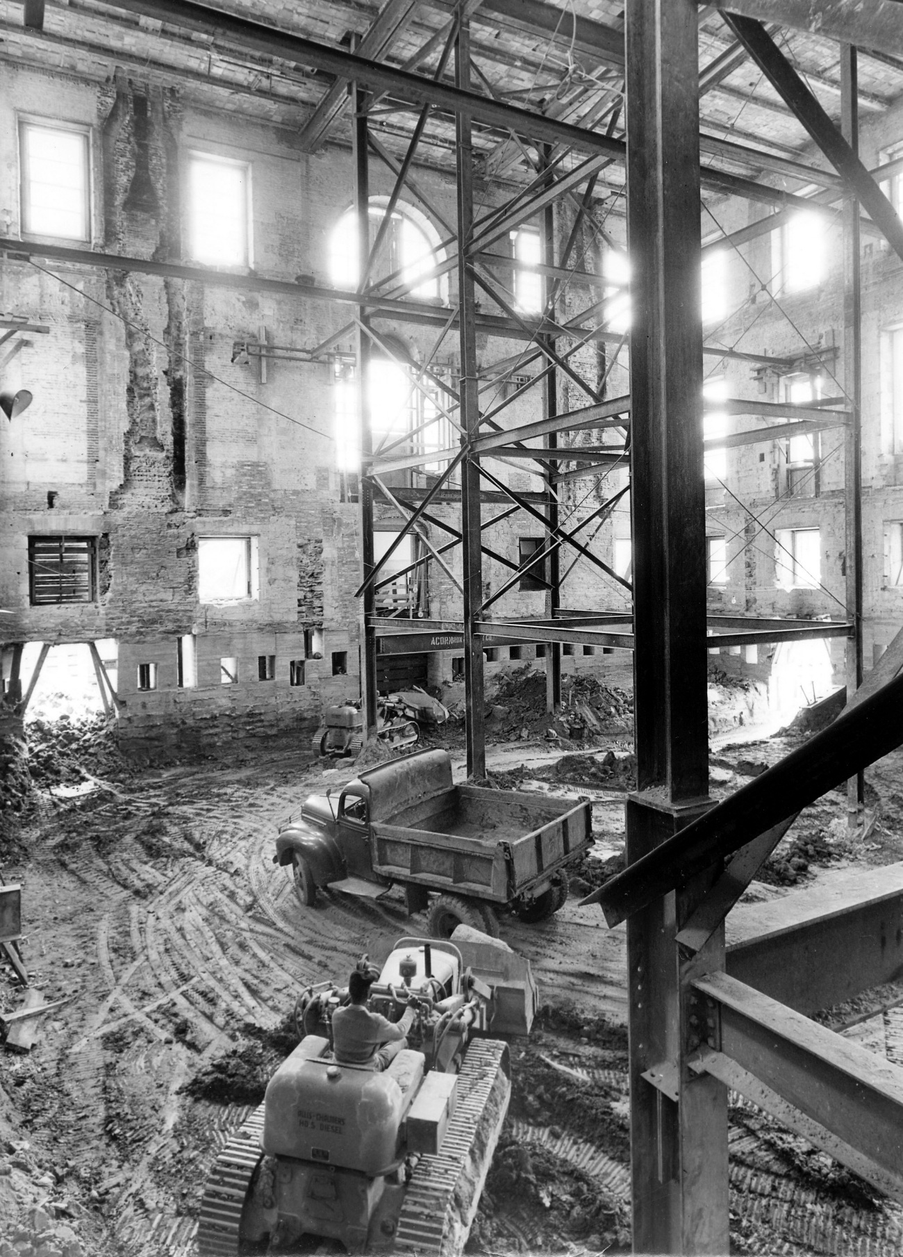 White House Lobby Basement During Restoration