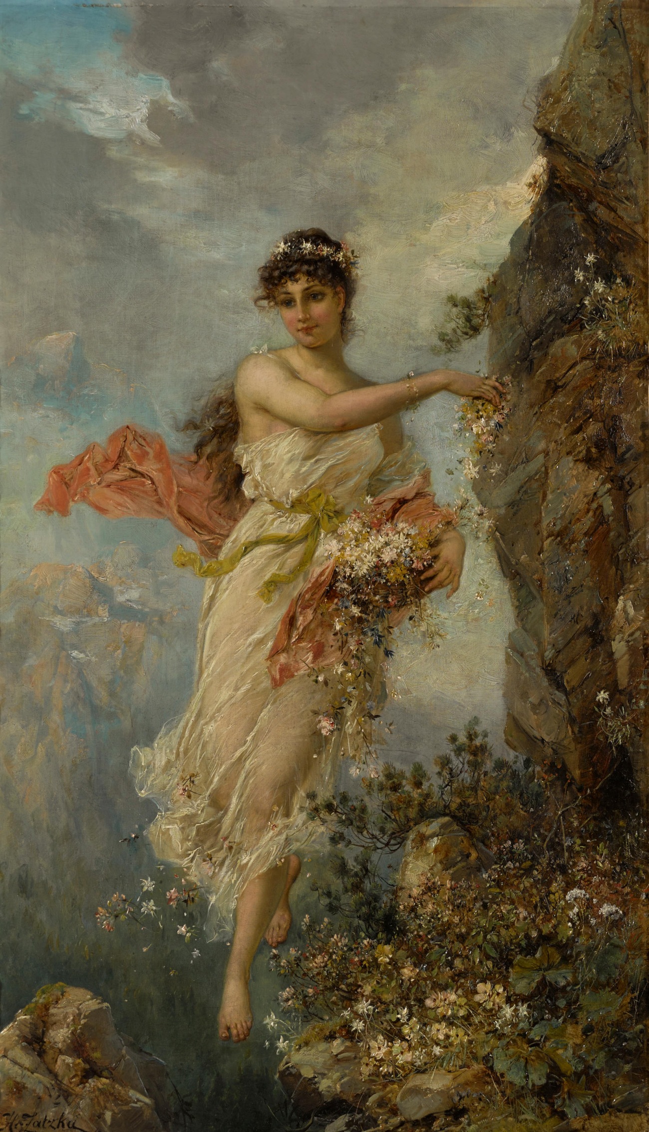 Painting Depicting Goddess Flora