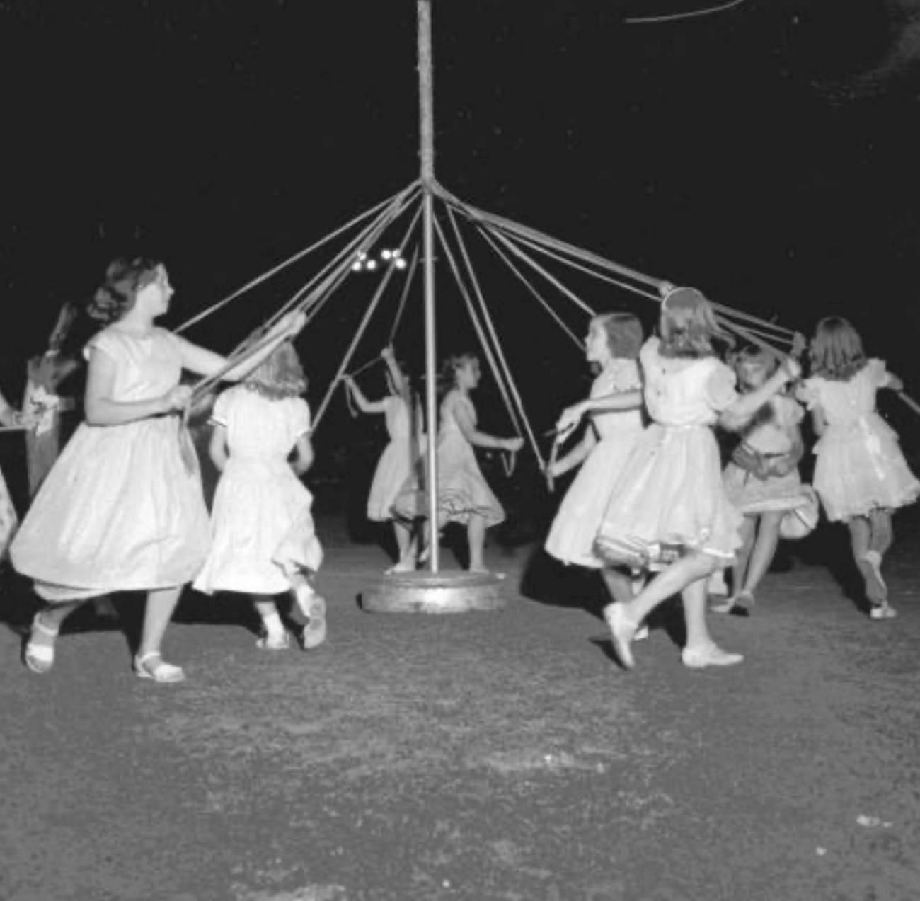 Maypole Dancing 1957 Florida