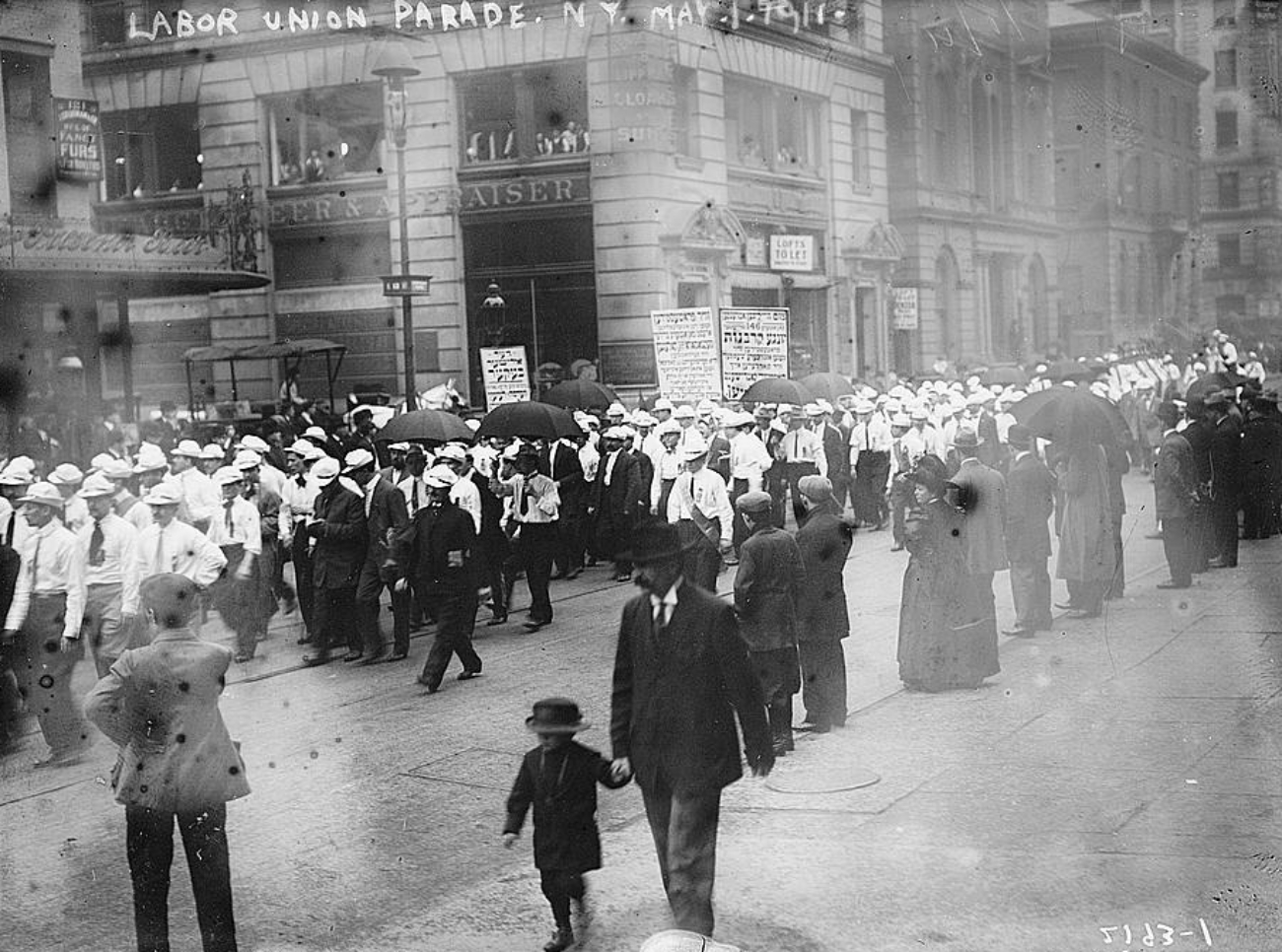 1911 May day Parade to Honor Triangle Shirtwaist Fire Victims