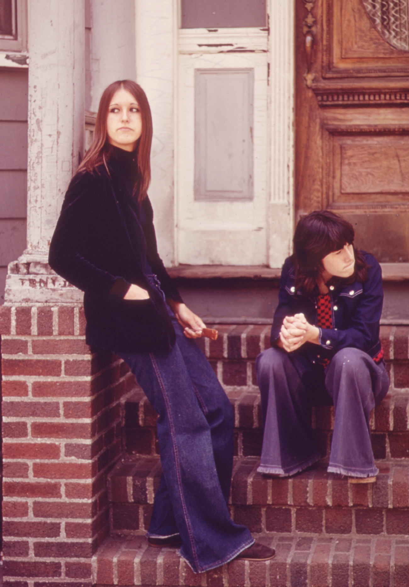 1970s Kids Wearing Bell Bottom Jeans