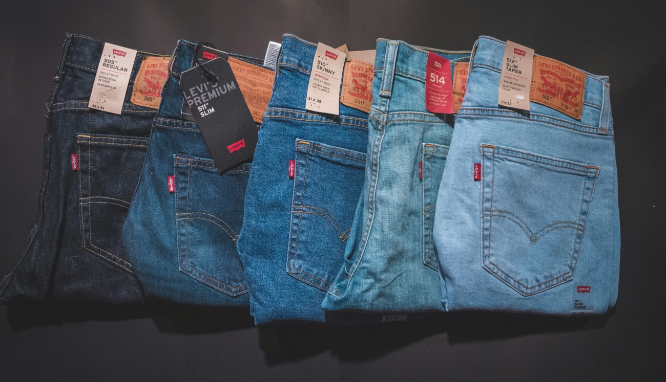 Variety of Levi's Jeans Together