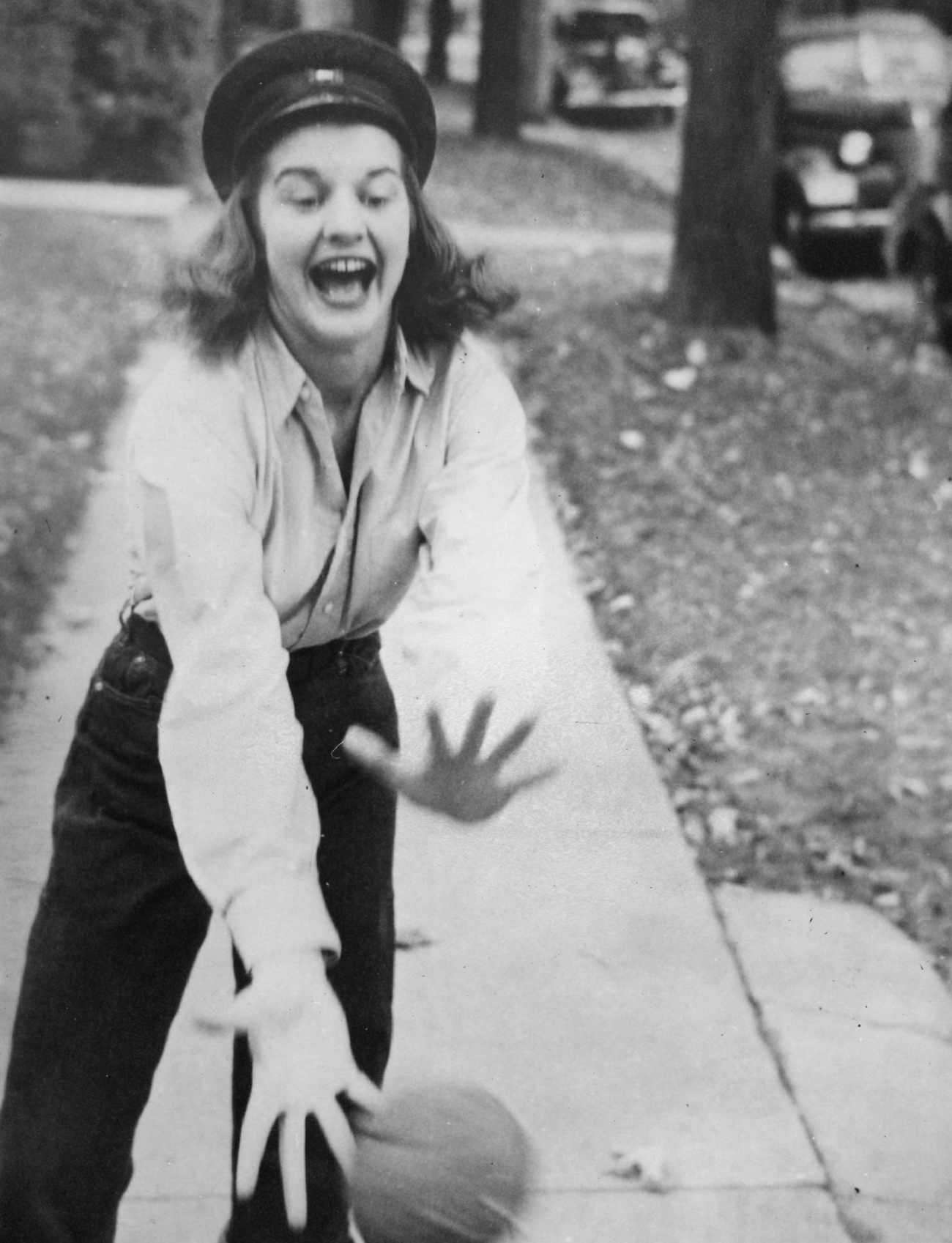 Young Future Betty Ford Wearing Jeans in 1934