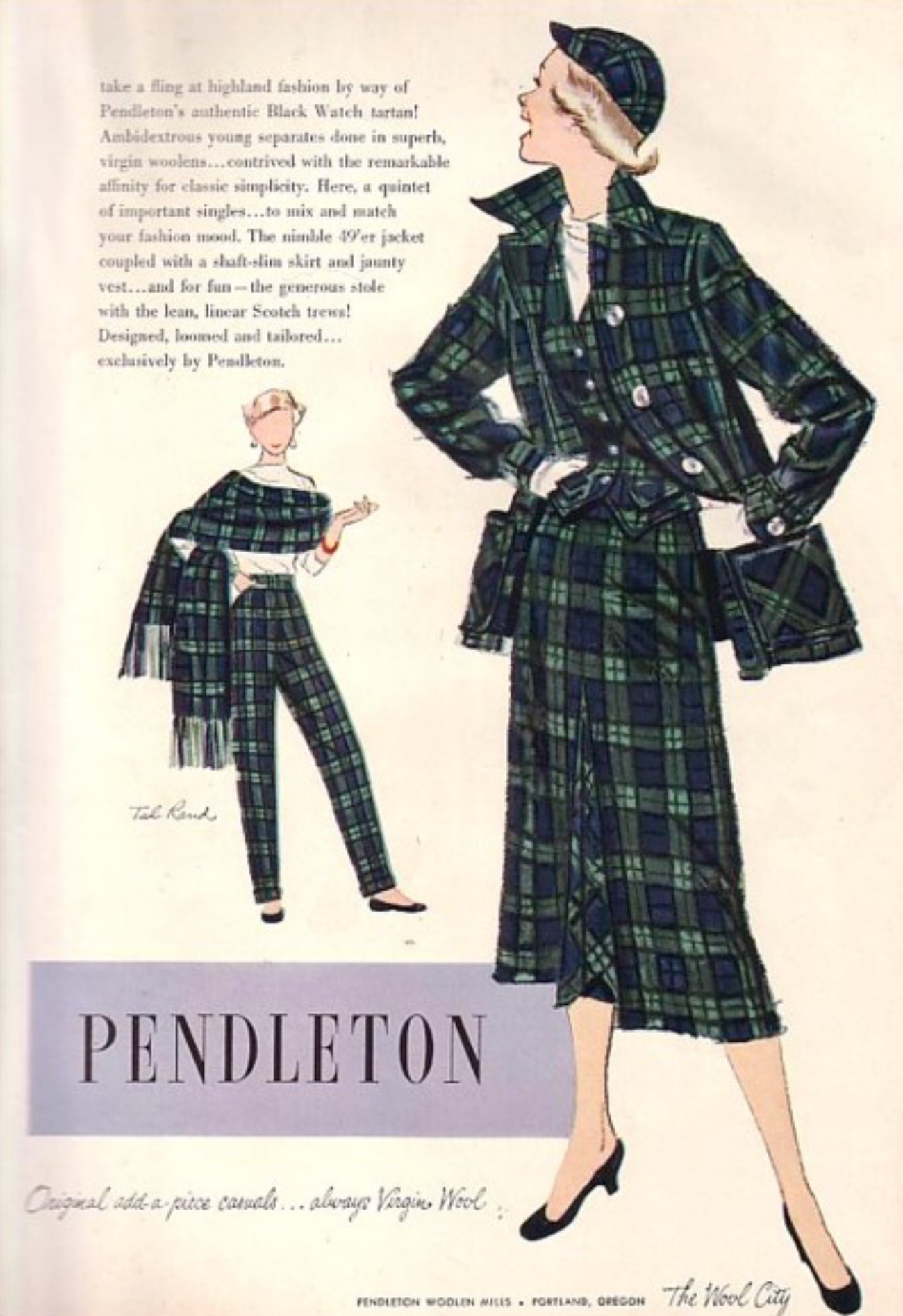 Pendleton Black Watch 49er Advertisement