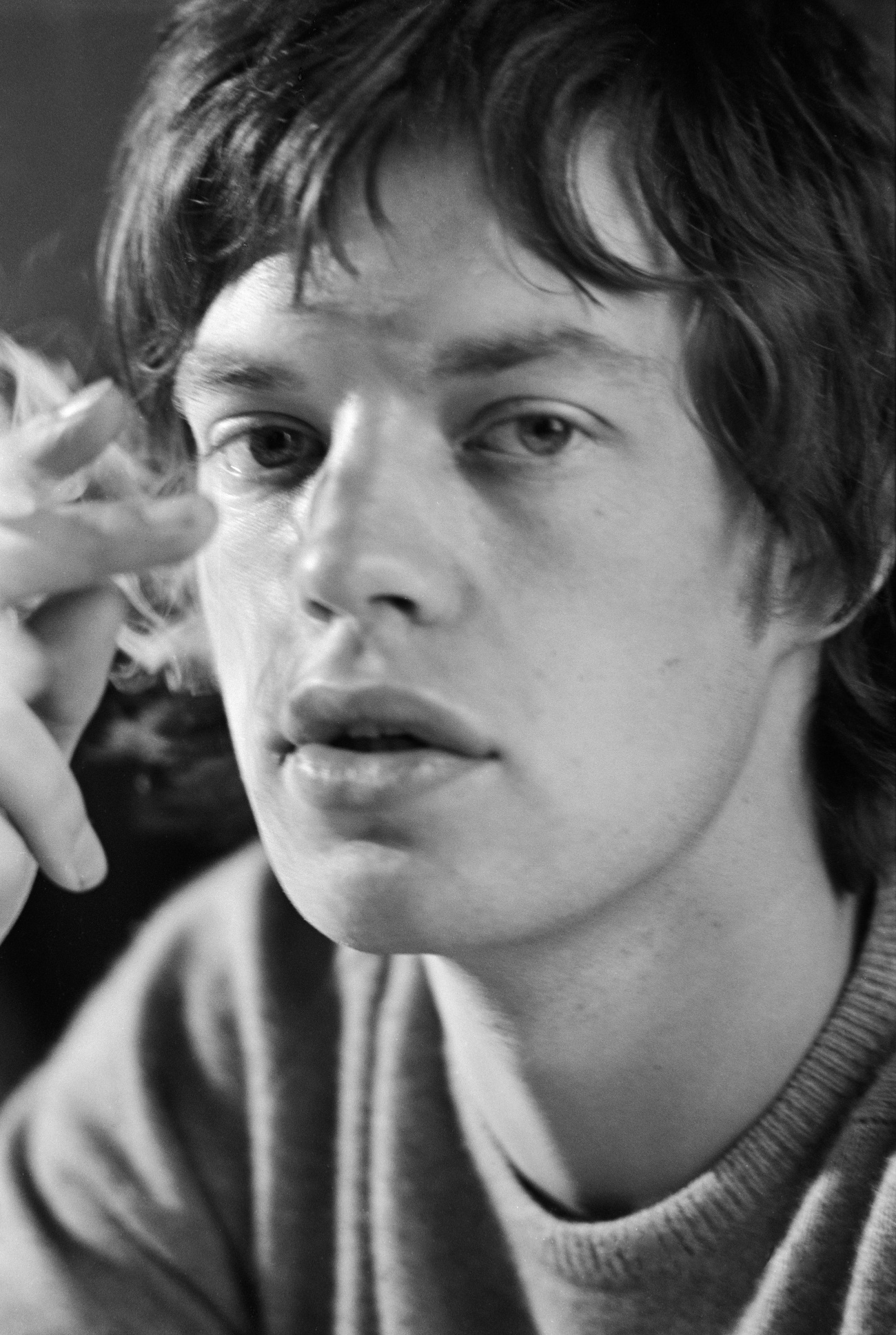 Mick Jagger 1965 Smoking Cigarette