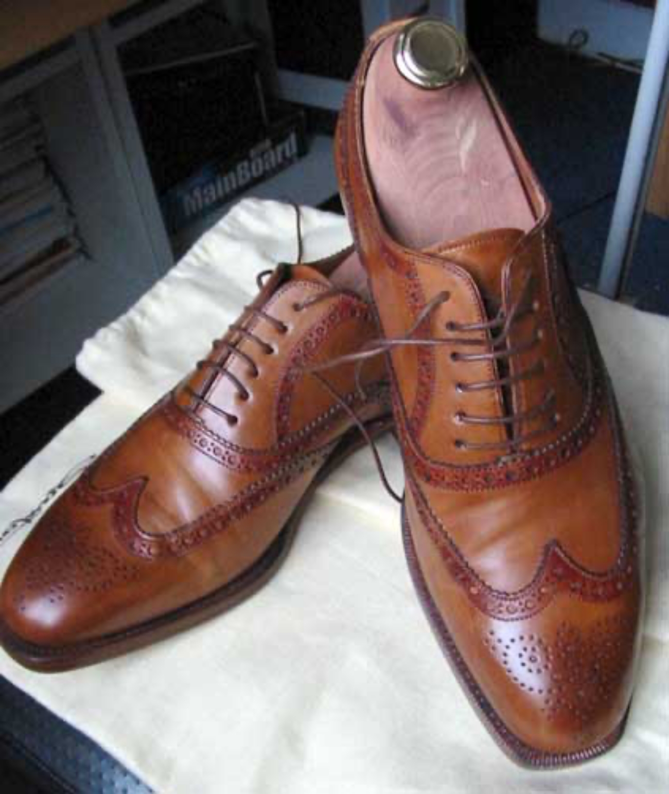 Pair of Brogued Shoes