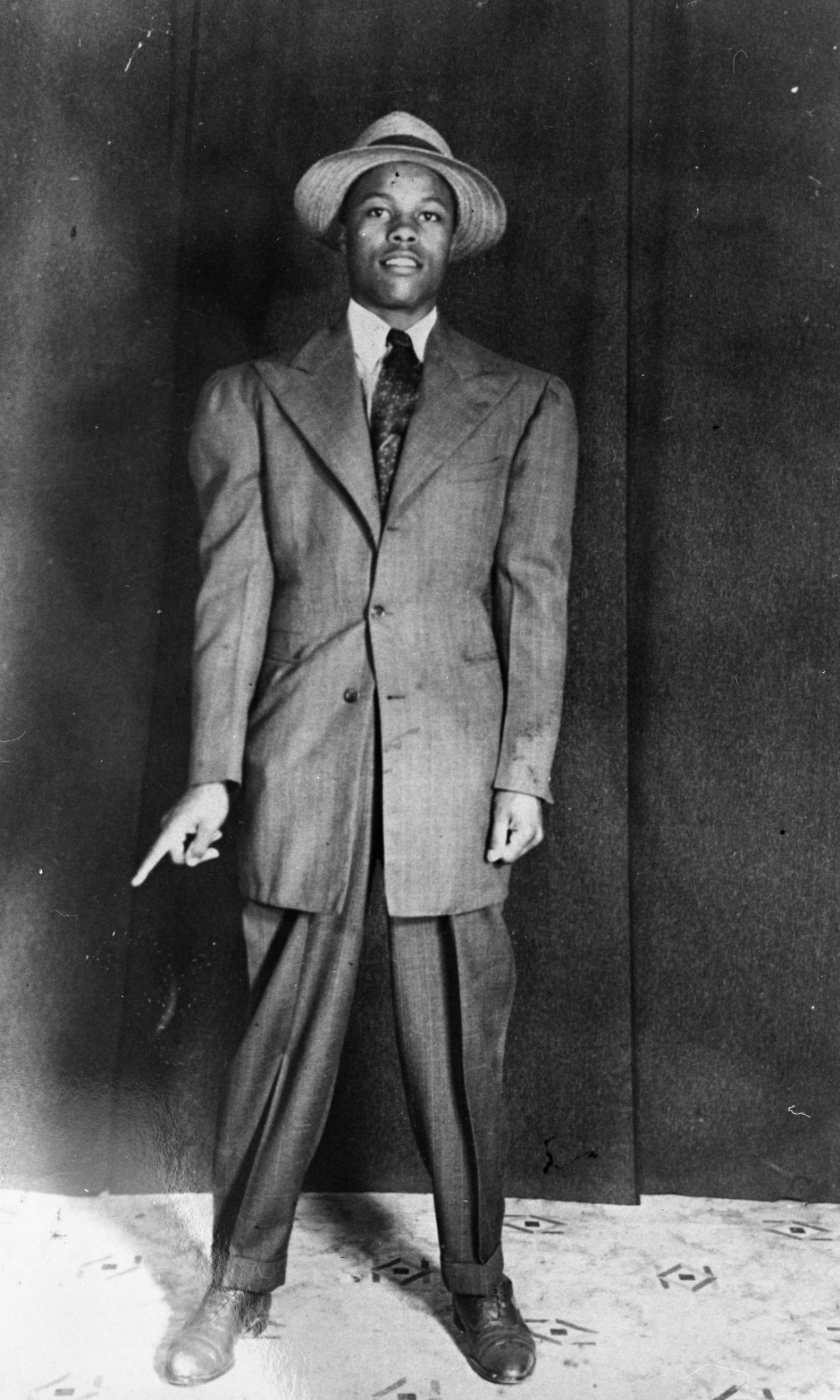 Young Man in Zoot Suit 1940s