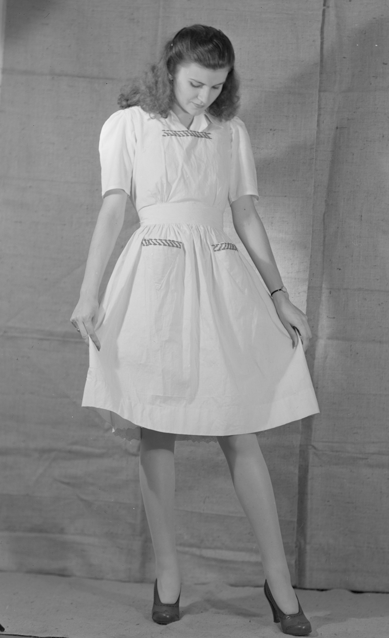 1940s Pinafore Dress
