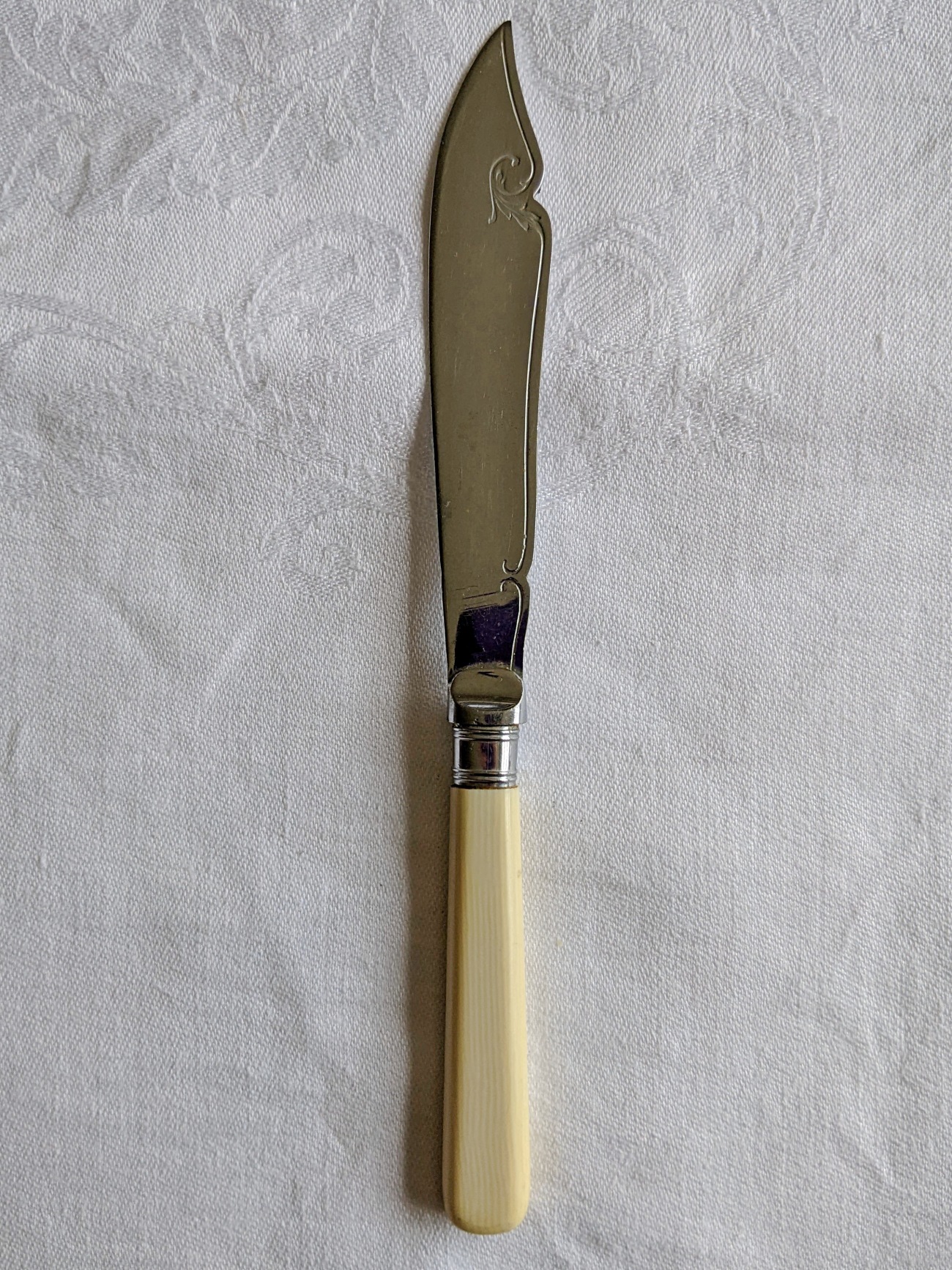 Fish Knife with Elaborate Handle
