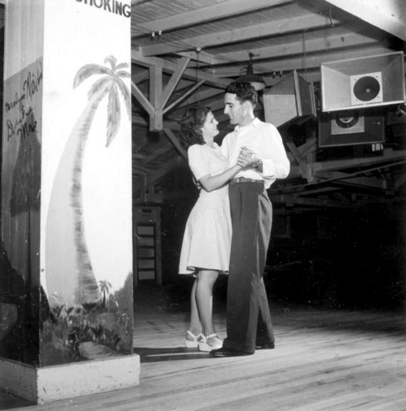1940s Couple Dancing Alone