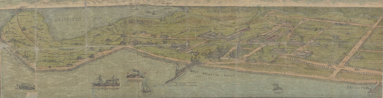 1870s Map of Coney Island