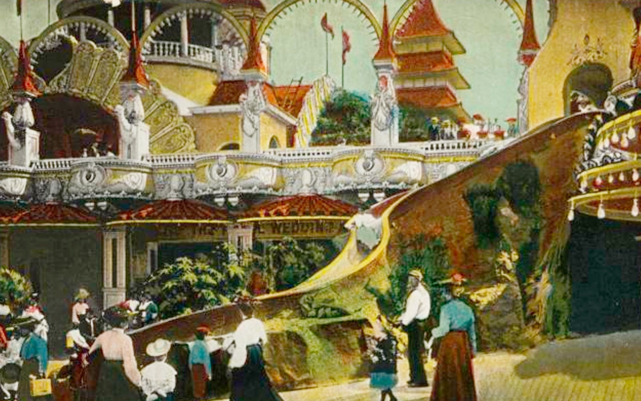 Colorized 1904 Photo of Luna Park