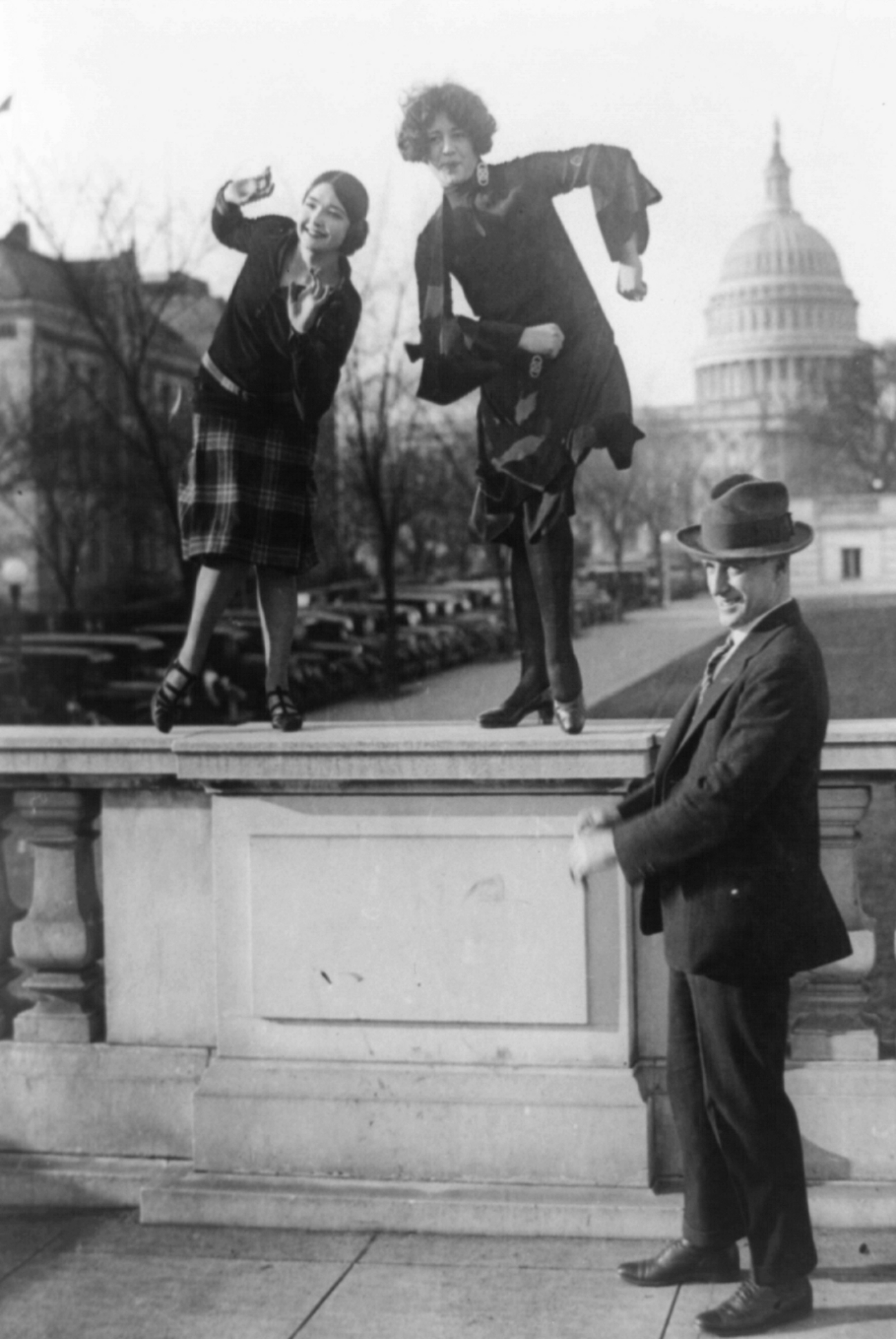 2 Flappers Doing the Charleston in Washington DC