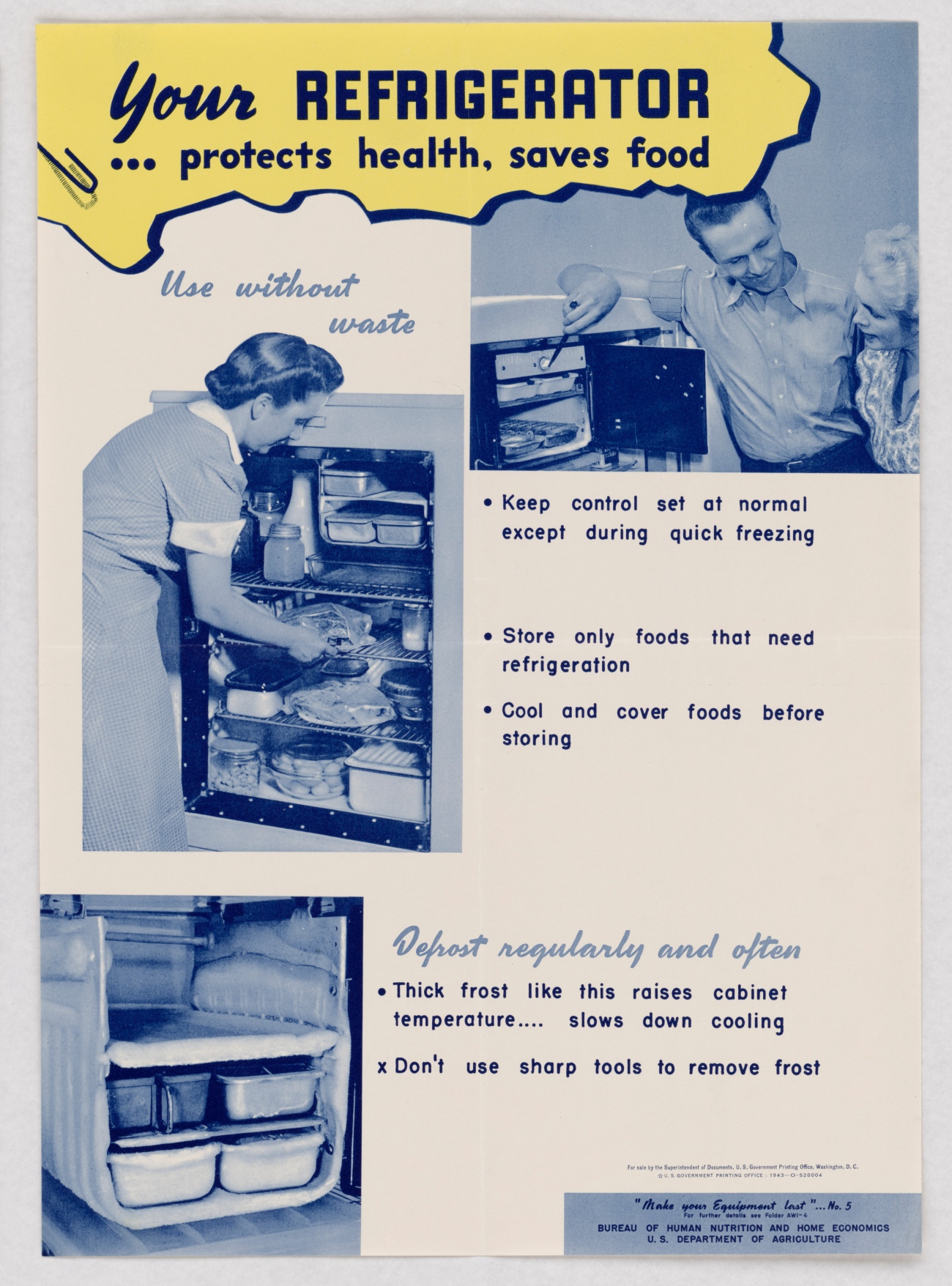 1940s Refrigerator Pamphlet OWI