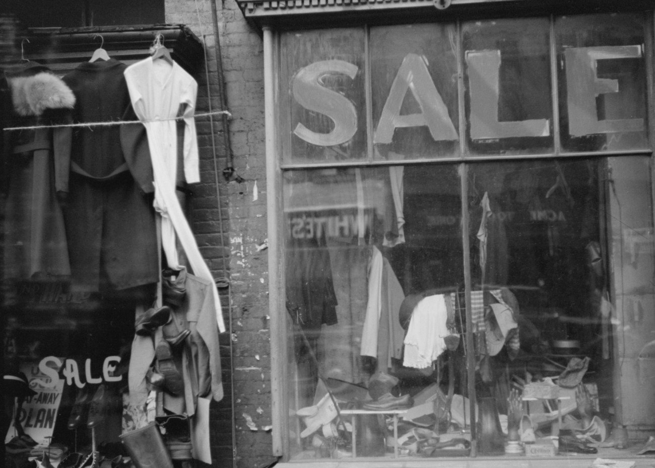Layaway Plan Used Clothing Store 1937