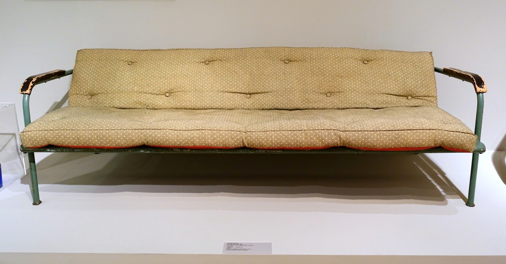 1930s Metal Frame Futon Sofa Bed