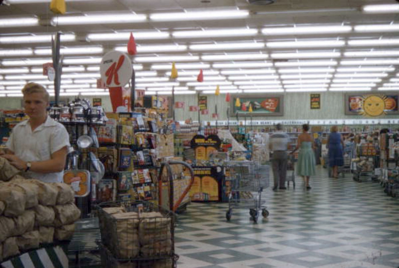 1958 Grocery Store Interior