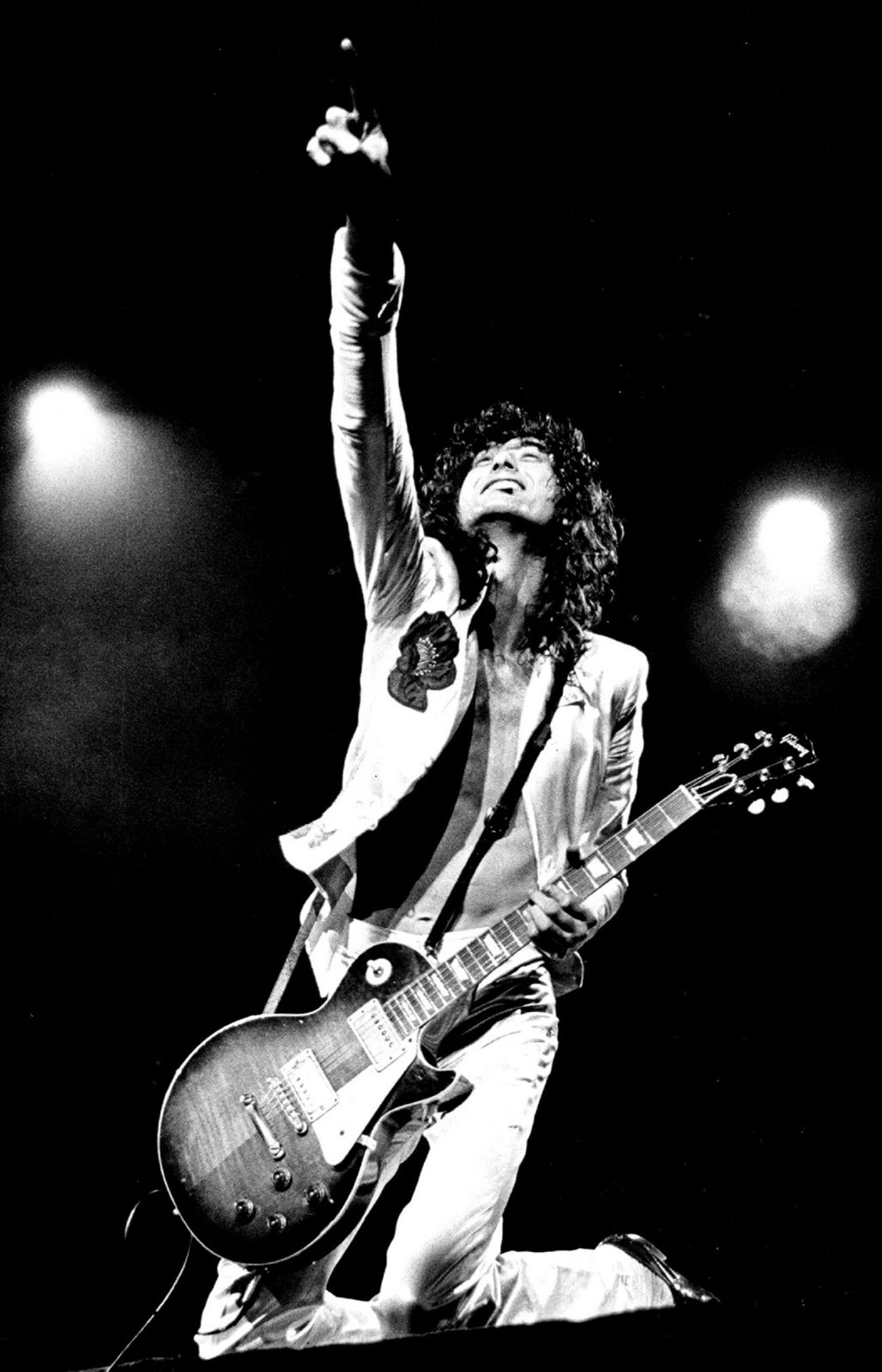 Publicity Photo of Jimmy Page Performing with Led Zeppelin