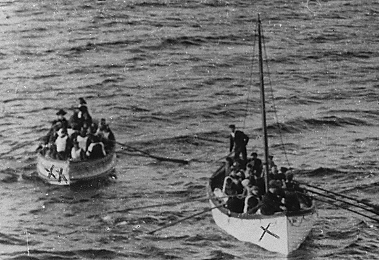 Titanic Lifeboats Approaching RMS Carpathia